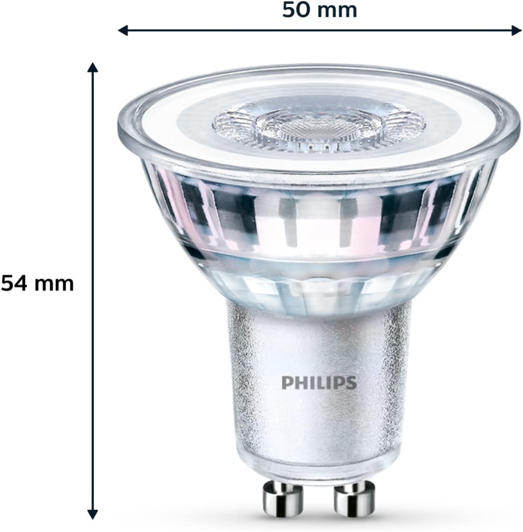 👉 LED Classic GU10 Lampen 6er Pack (50W Ersatz) – Reflektor Spots mit Warmweißem Licht, Energiesparend & Lange Lebensdauer